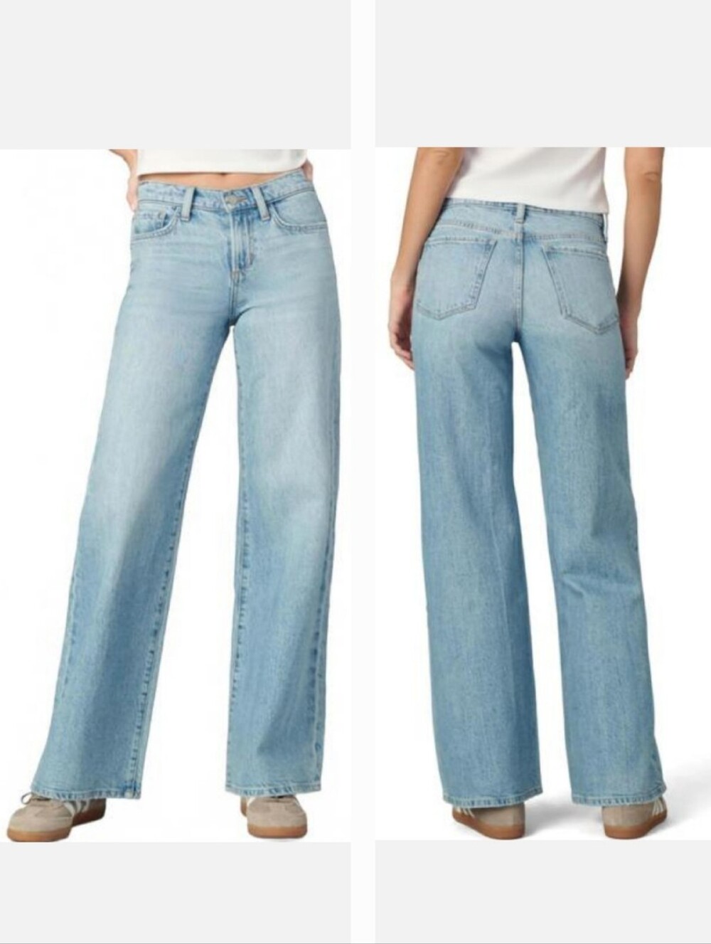 JOE'S JEANS Lou Lou Low Rise Wide Leg Jeans In Elegant